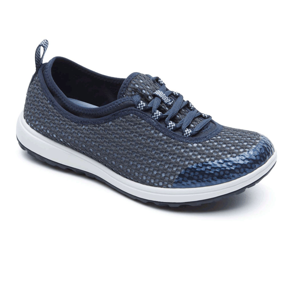 Rockport Womens Sneakers Blue - WALK360 Washable Laceup - UK 261-GBOMZW